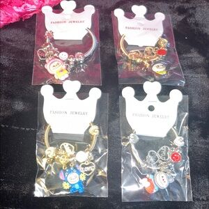 Colorful Charm Bracelets with fun characters